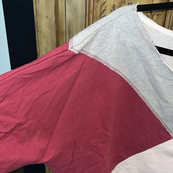 Free People Mantauk Colorblock Cropped Sweatshirt - Picture 5 of 9